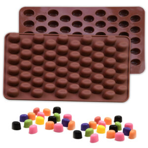 Moldberry Silicone 55 Cavity Coffee Beans Chocolate Mould | Small Jelly Bean, Pastry, Candy, Fondant Mold Cake Decorating