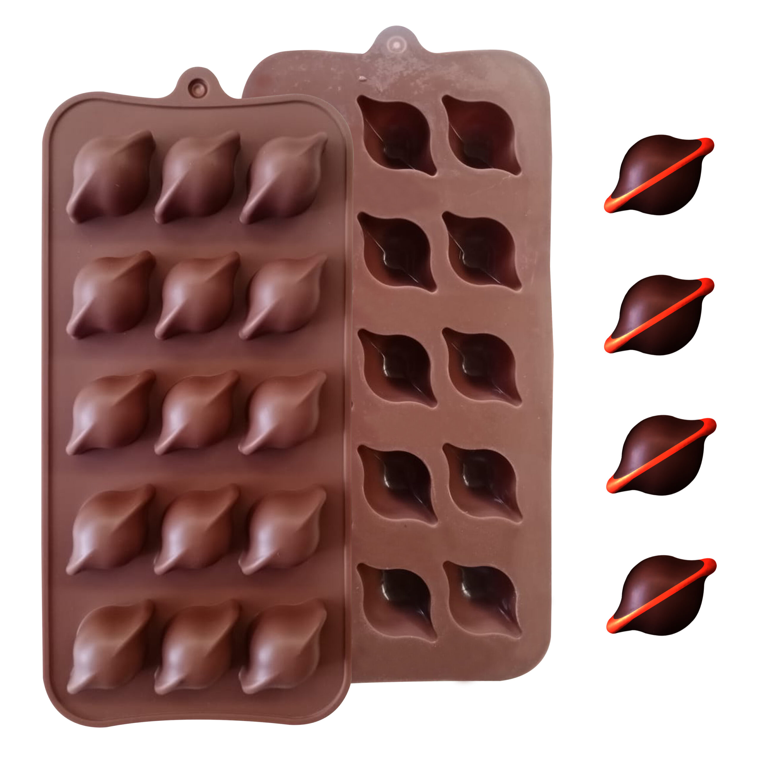 Moldberry Silicone 15 Cavity Galaxy Shape Chocolate Mold |Baking Tool for Kitchen Cake Decoration