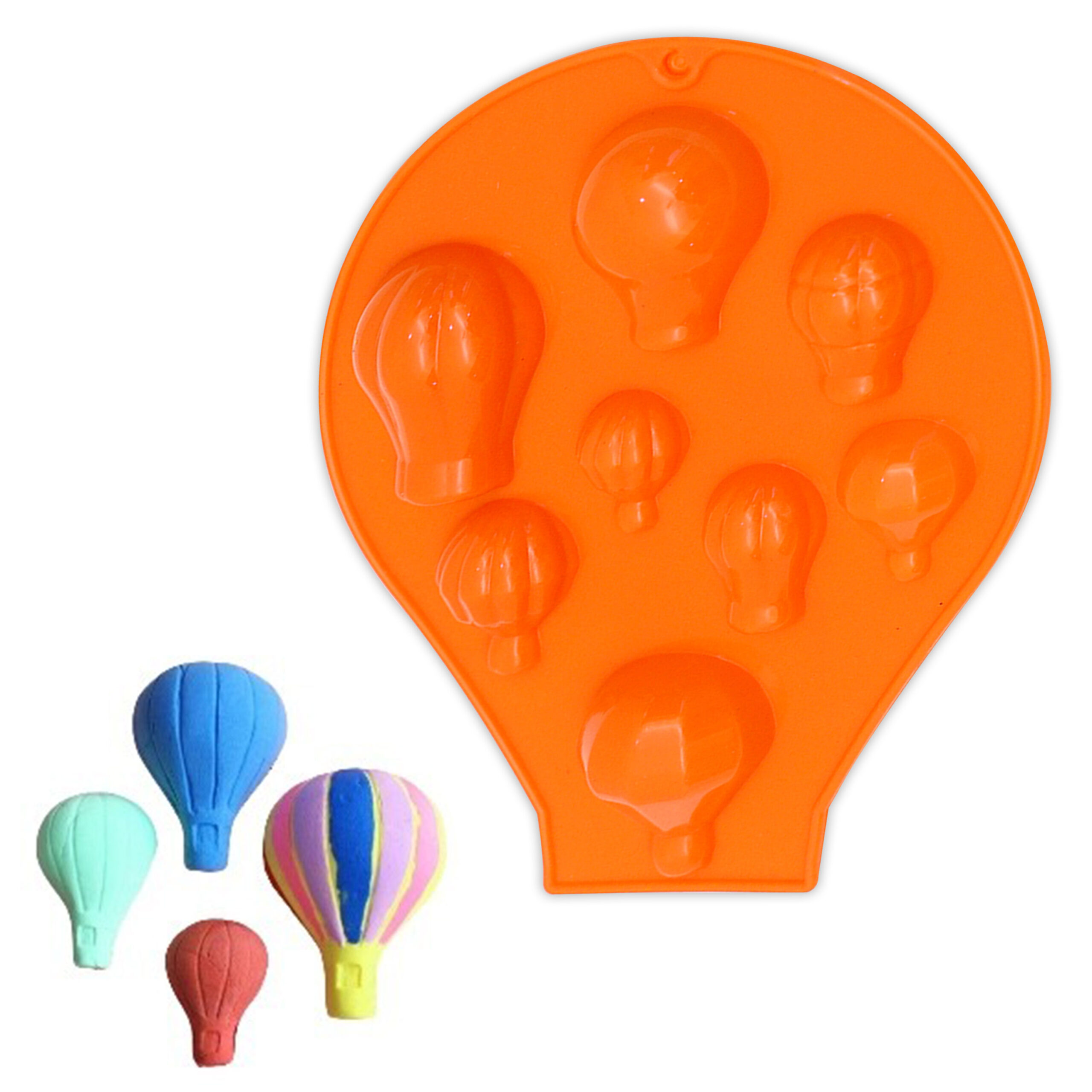 Moldberry Silicone Chocolate Mould | Hot Air Balloon Fondant Molds for Cake Topper Decoration