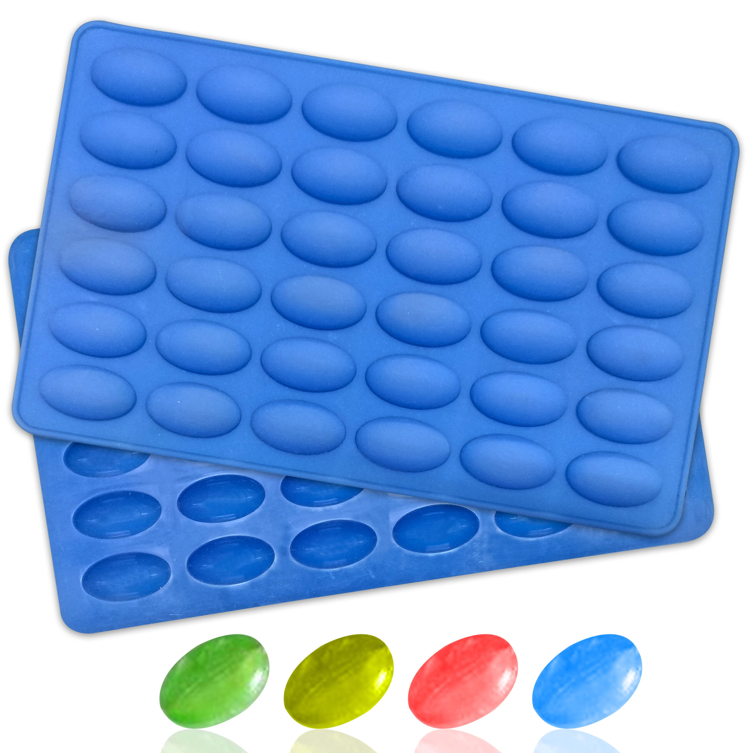 Moldberry Silicone 36 Cavity Pulse Shape Chocolate Mold | Baking Mould for Chocolate, Candy, Ice Cubes, Gummy, Toffee