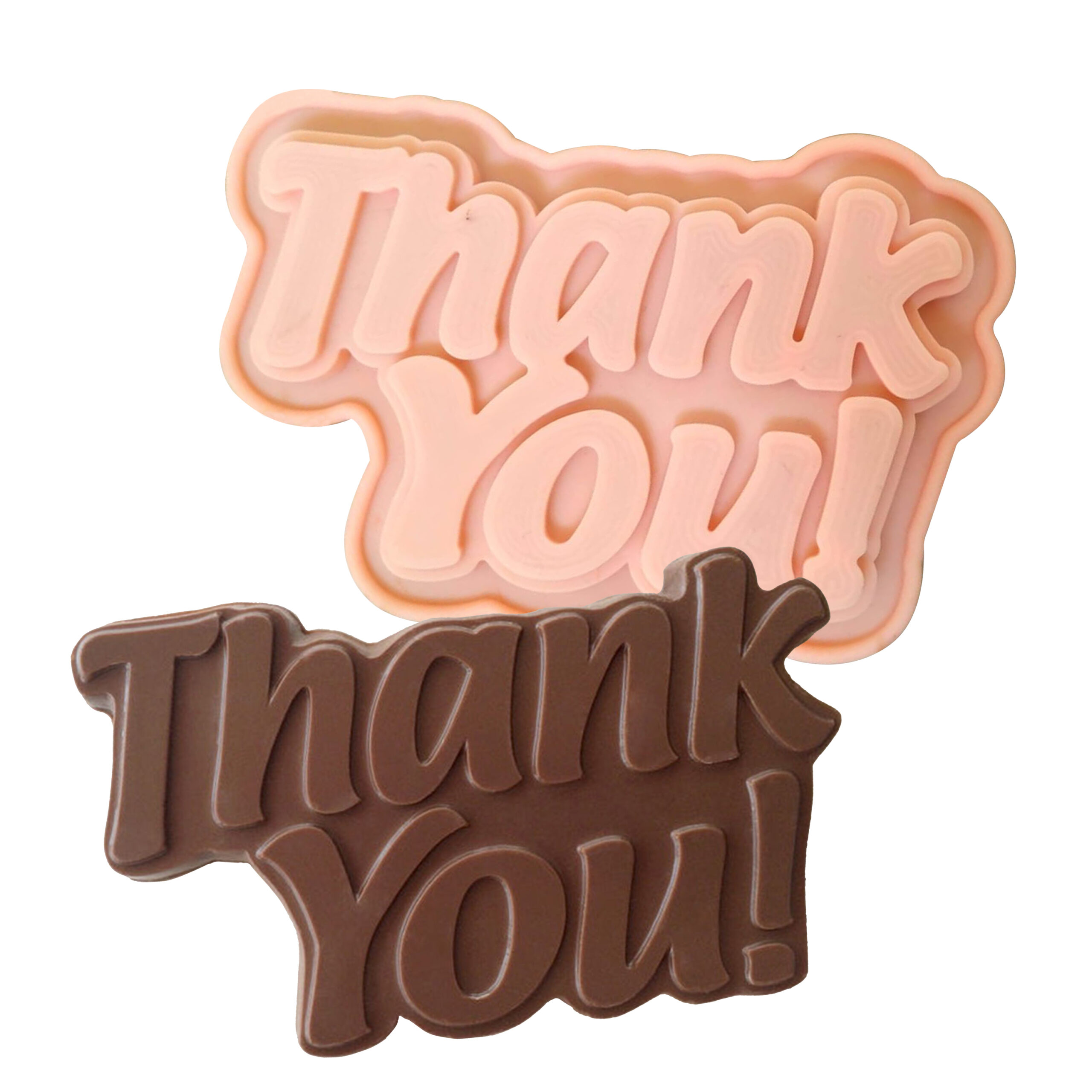 Moldberry Silicone Chocolate Mould | Thank You Letters Chocolate Mould | Candy Fondant Mold | Cake Decorating Letters Mould