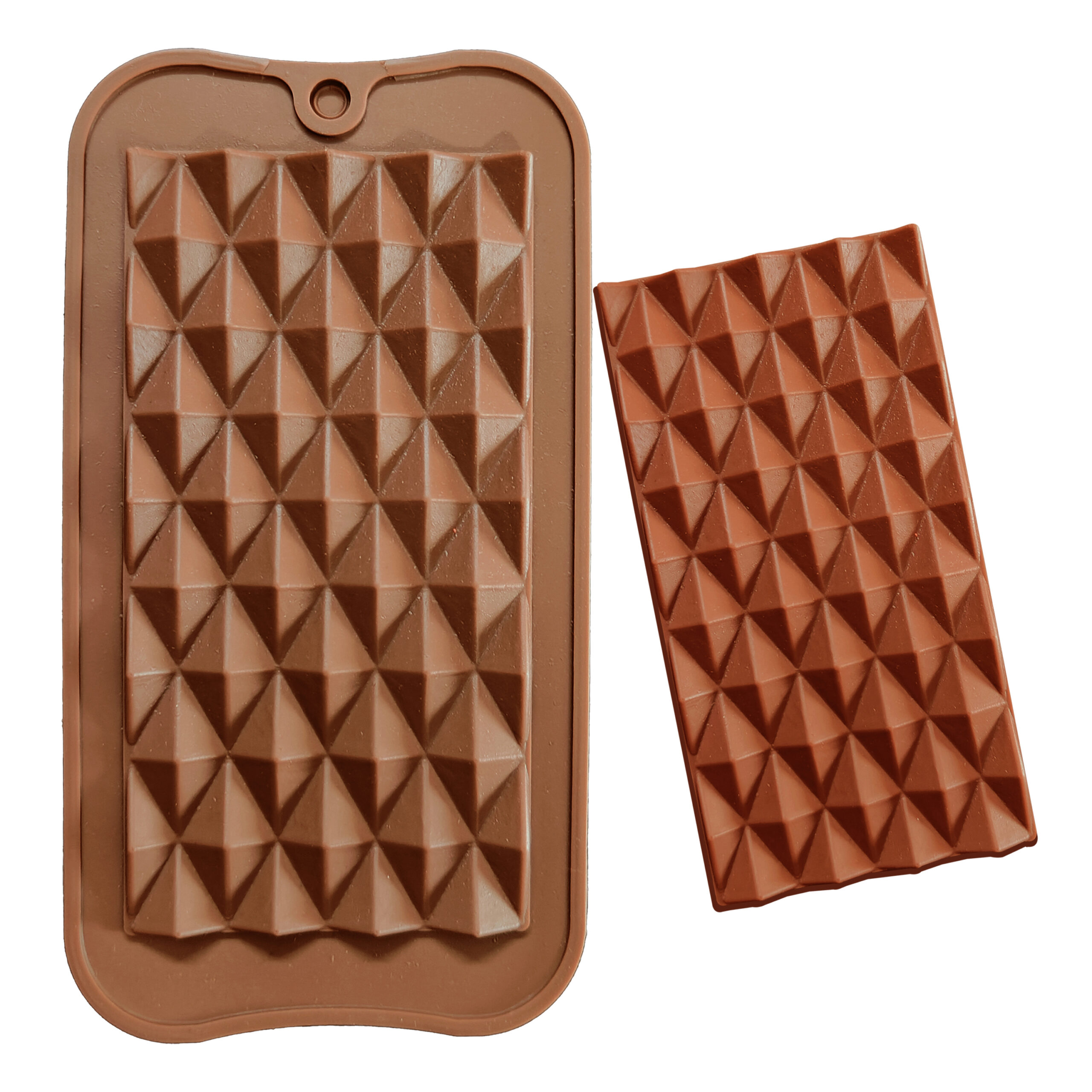 Moldberry Silicone Chocolate Bar mold | Diamond Shape Attractive Chocolate Mould | Baking Mould for Chocolate, Candy, Gummy, Toffee