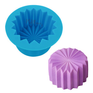 Moldberry Origami Shaped Bento Cake Mould | 7.5Cm Deep Mini Silicone Baking Mold for Origami Bento Cakes | Silicone Chocolate Mould | Birthday Cake Snack Tart Muffin Cupcake Pack 1