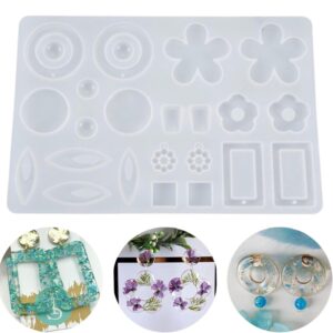 MoldBerry Silicone Resin Mould for Casting – Epoxy Resin Mold with Tools | DIY Jewelry, Keychain, Pendant, Earring Making Silicone Molds for Crafting – Pack of 1