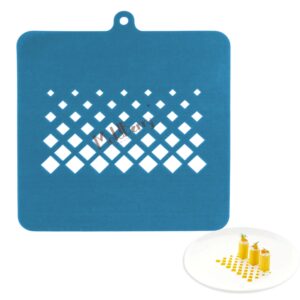 Moldberry Silicone Losanga Stencil Mold – Non-Stick Fondant Mat for Cake Decorating, Edible Garnishes, Toppers, Candy & Cookies (Pack 1)