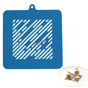 Moldberry Silicone Stripe Pattern Stencil Mat – Non-Stick Baking Sheet for Edible Decorations, Garnishing, and Dessert Art – Professional Grade (Pack of 1)
