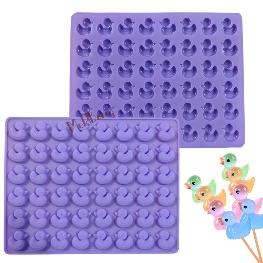 Silicone Duck Shape Jelly/Gummy Mould, 48 Cavity