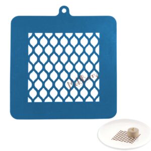 Moldberry Silicone alambra Stencil Mold- Chocolate Stencil Mat for Garnishing, Dessert Decoration, Cake Toppers, Candy, Cookies Professional Baking Tray Sheet