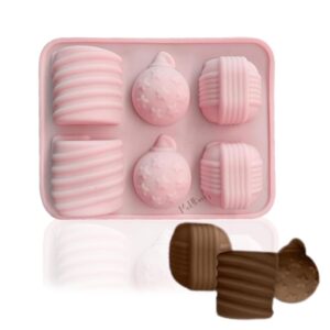 MoldBerry 6 Cavities Diwali Bombs Shape Chocolate Mould DIY Silicone Moulds Chocolate Candy Mold Bomb for Decorating Diwali Speacial Cake/Chocolate