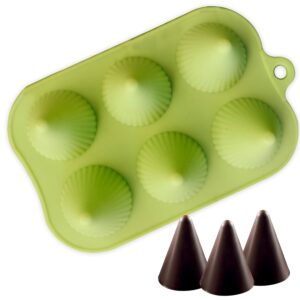 MoldBerry Candle Mould Making Cone Shape Line Silicone Mold for Chocolate Cake Decoration Tray Bakeware Diwali Gift Pack of 1