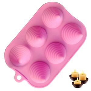 MoldBerry Candle Mould Making Cone Shape 7 Spiral Silicone Mold for Chocolate Cake Decoration Tray Bakeware Diwali Gift Pack of 1