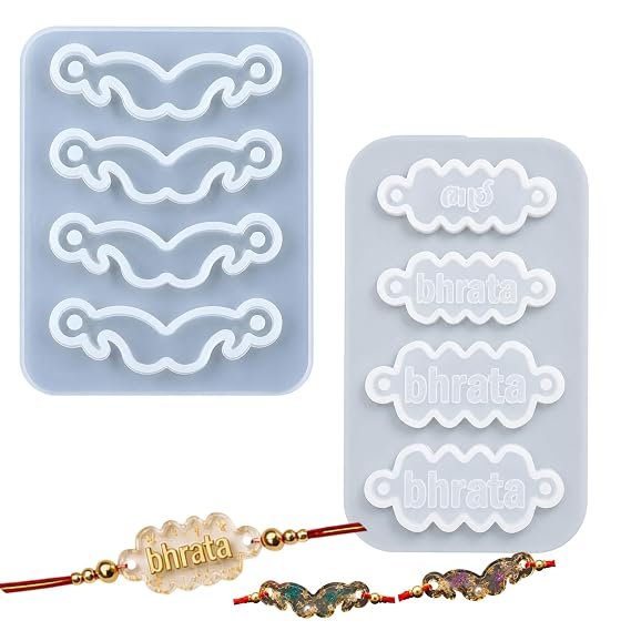 Bhai Bharata Curved Rakhi Silicone Mould