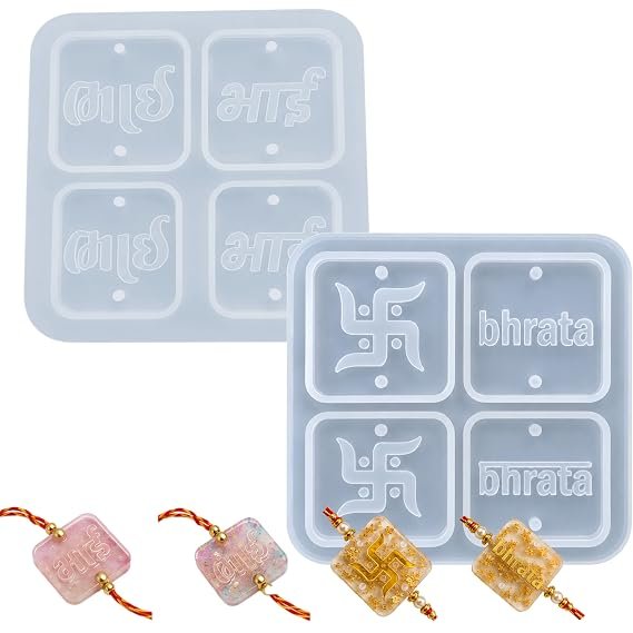 Bhai & Swastik Rakhi Resin Silicone Mould Set